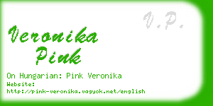 veronika pink business card